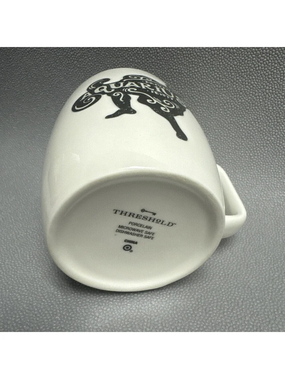 Threshold White Aquarius Porcelain Mug Astrology Zodiac Sign 16oz Coffee Cup